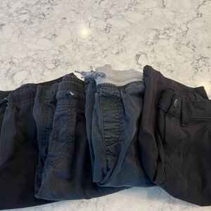 Men's Black and Gray Pants Set